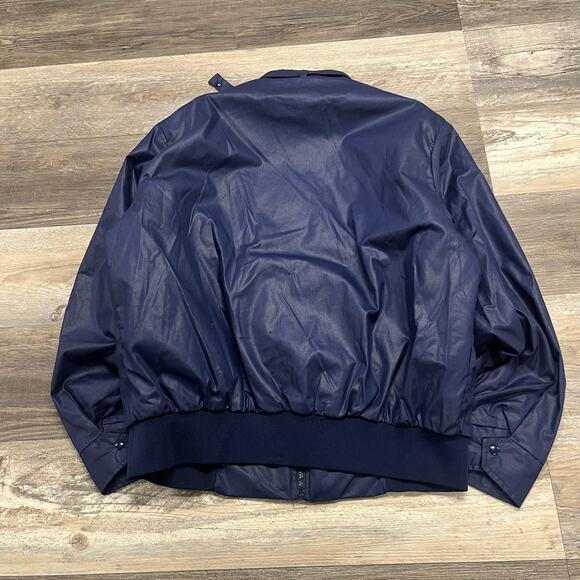 Vintage 80s Blue Mens XL Coca Cola Bomber Employee Windbreaker Jacket Workwear - Picture 3 of 7